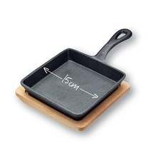 Mini Square Frying Pan &amp; Board 15cm