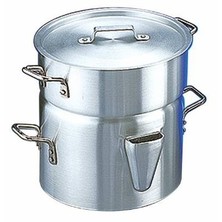 Double Boiler Aluminium With Filler Lip &amp; Lid 28cm Dia 9 Litre