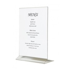 Menu Holder Perspex A5 Vertical