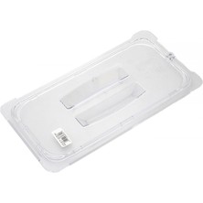 Food Pan Gastronorm Polycarbonate GN1/3 32.5cm X 17.6cm  Hard Handled Cover
