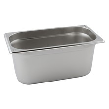 Food Pan Gastronorm S/S GN1/3 32.5cm X 17.6cm X 15cm Deep