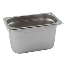 Food Pan Gastronorm S/S GN1/4 26.cm X 16.cm X 15cm Deep