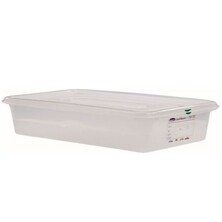 Gastronorm Food Storage Container With Lid And Colour Coded Clips GN 1/1 10cm Deep 13 Ltr