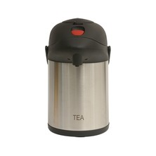 Inscribed Vacuum Pump Pot Tea S/S 2.5ltr