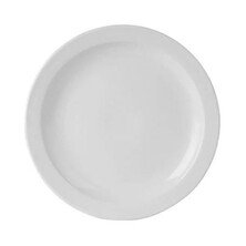 Simply White Porcelain Narrow Rim Plate 23cm (Box Of 6)