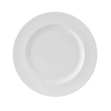 Simply White Porcelain Wide Rim Plate 23cm (Box Of 6)