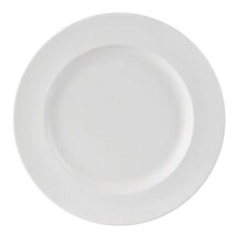 Simply White Porcelain Wide Rim Plate 28cm (Box Of 4)