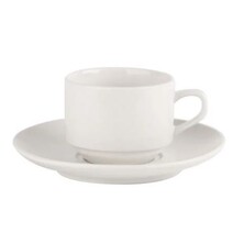 Simply White Porcelain Stacking Cup 20cl / 7oz (Box Of 6)