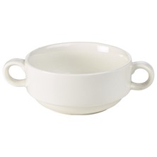 Royal Genware Fine China Lugged Soup Bowl 11cm/26cl (Box of 6)