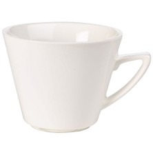 Royal Genware Fine China Angled Handle Cup 22cl/8oz (Box of 6)