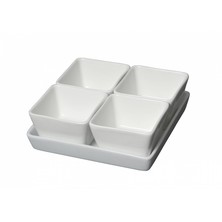 Genware Porcelain Square Dish Holder 17cm X 17cm (Box of 6)