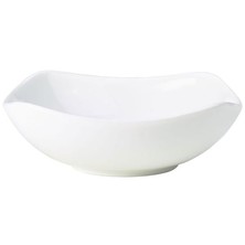 Genware Porcelain Rounded Square Bowl 15cm (Box of 6)