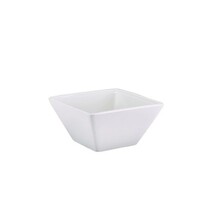 Genware Porcelain Square Bowl 12.8cm  (Box Of 6)