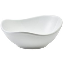 Genware Porcelain Organic Triangular Bowl 18.5cm X 18cm X 7.5cm  (Box Of 6)