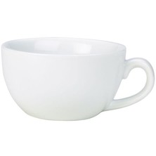 Genware Porcelain Bowl Shaped Espresso Cup 9cl / 3.16oz (Box of 6)