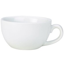 Genware Porcelain Bowl Shaped Cup 29cl / 10.2oz (Box of 6)