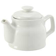 Genware Porcelain Tea/coffee Pot 45cl / 15.84oz (Box of 6)