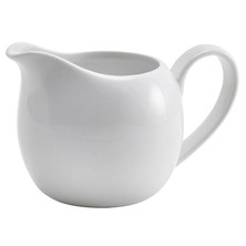 Genware Porcelain Milk Jug With Handle 14cl / 4.92oz (Box Of 6)