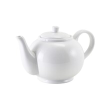 Genware Porcelain Teapot with Infuser 45cl / 15.84oz (Box Of 6)