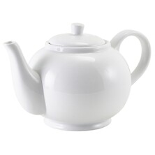 Genware Porcelain Teapot With Infuser 85cl / 29.9oz (Box Of 6)