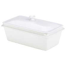 Genware Porcelain Gastronorm Lid 1/3 Size