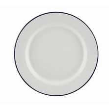 Enamel Tableware Wide Rim Plate 24cm