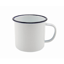 Enamel Tableware Mug 8cm H 36cl/12.5oz