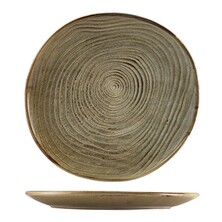 Terra Porcelain Organic Plate 25cm (Box Of 6)