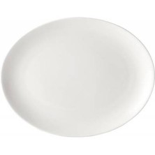 Pure White Porcelain Oval Plate 25cm (Box of 24)