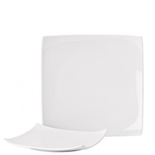 Pure White Porcelain Square Plate 20.5cm (Box of 18)