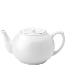 Pure White Porcelain Teapot 120cl / 42.23oz (Box of 6)