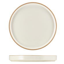 GenWare Kava White Stoneware Presentation Plate 20cm (Box Of 6)