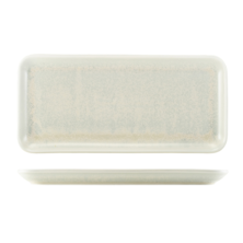 Terra Porcelain Pearl Narrow Rectangular Platter 36cm x 16.5cm (Box Of 3)