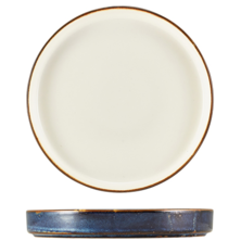 Terra Porcelain Aqua Blue Two Tone Presentation Plate 18cm (Box Of 6)