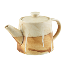 Terra Porcelain Roko Sand Teapot 50cl/17.6oz (Box Of 6)