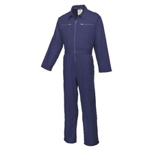 Cotton Boiler Suit With Zip Navy Blue