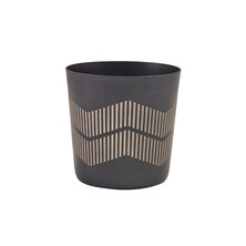 GenWare Metallic Black Lined Serving Cup 8.5 x 8.5cm (Box of 12)