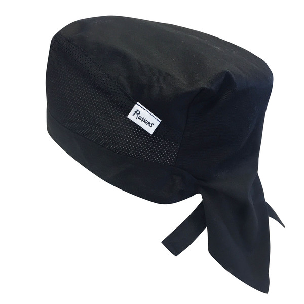 Zandana Chefs Hat Poly/Cotton Black