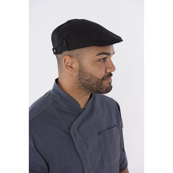 AFD DG132 Flat Cap Black Adjustable