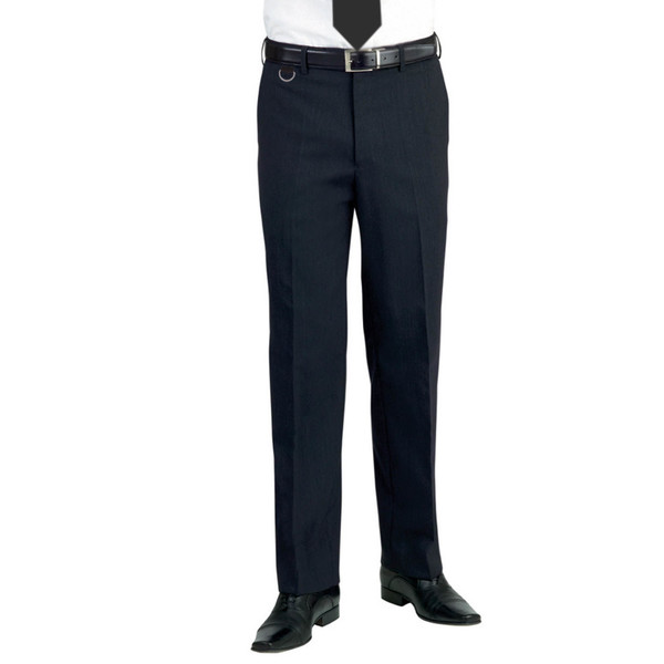 Gents Suit Trousers Polyester Black