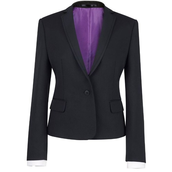 Lady's Suit Jacket Polyester Black