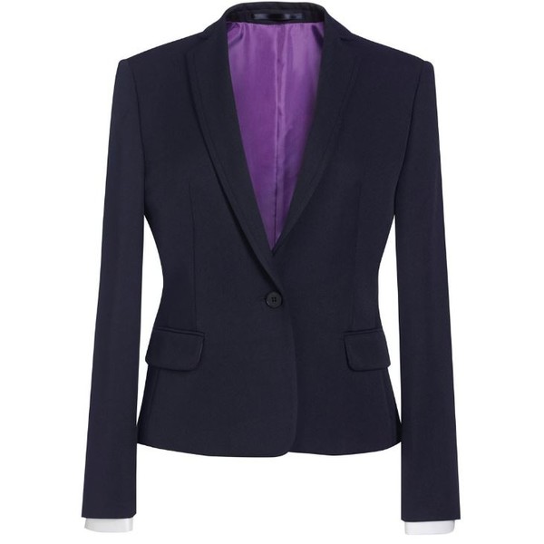 Lady's Suit Jacket Polyester Navy