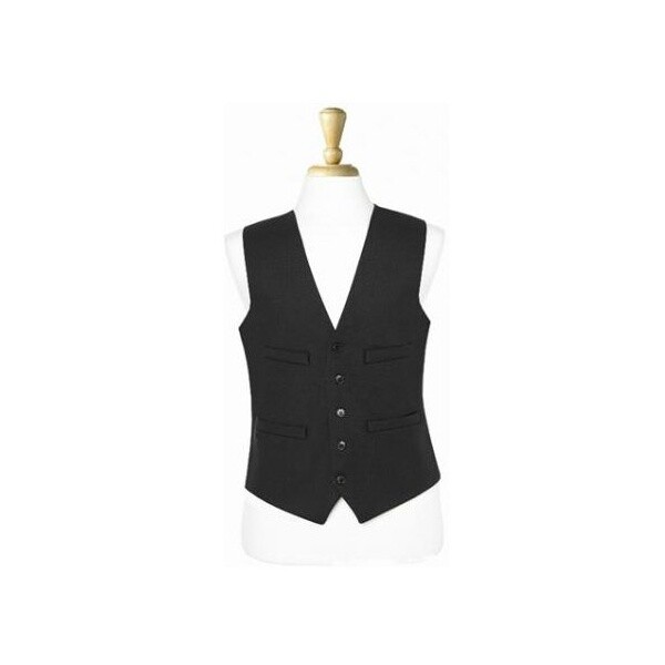 Waistcoat Black Tailored Fully Lined Poly/Wool Worsted