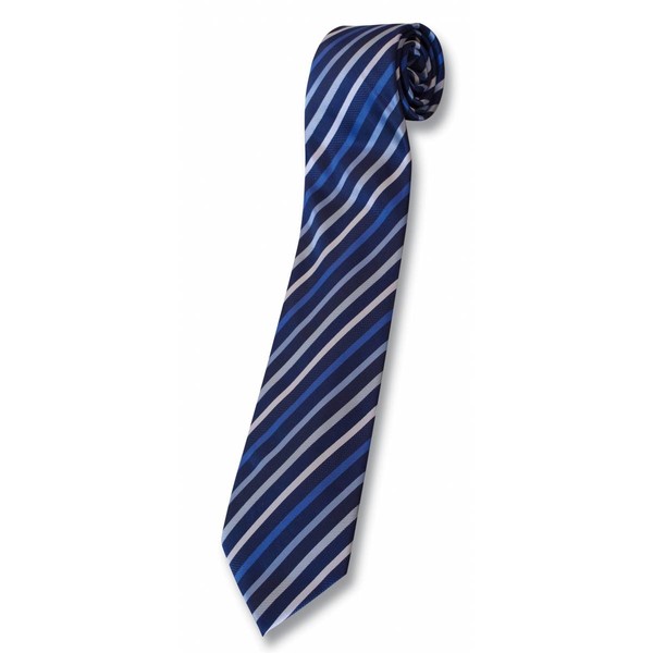 Tie Navy/Silver Stripe