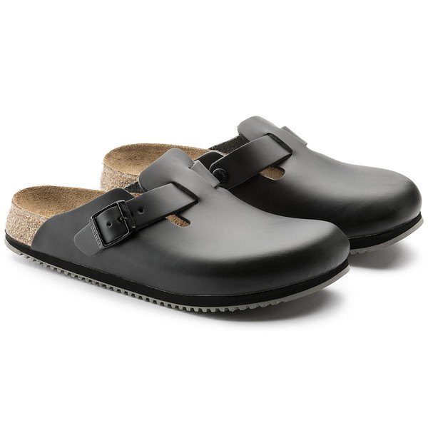 birkenstock super grip professional boston clog black