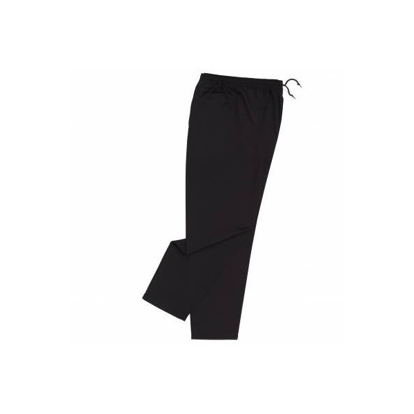 Unisex Chefs Trousers Black Long Leg