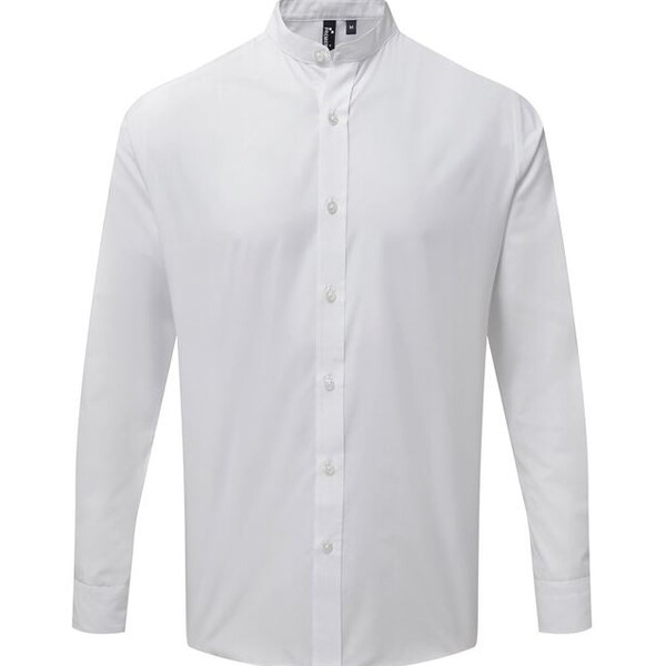 Gent's Grandad Collar Shirt White