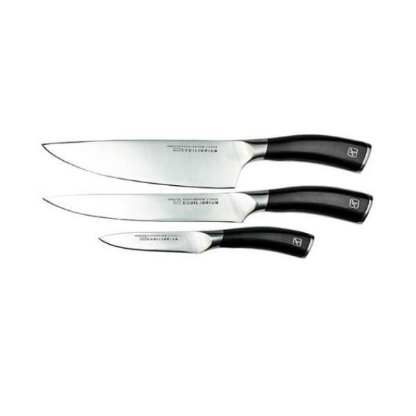 Rockingham Forge Equilibrium 3 Piece Set Paring Carving And Chefs Knives