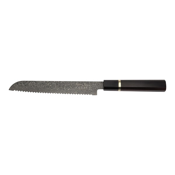 Katana Saya Smoke Ebony Wood Handled Bread Knife 20cm (KSM-16)