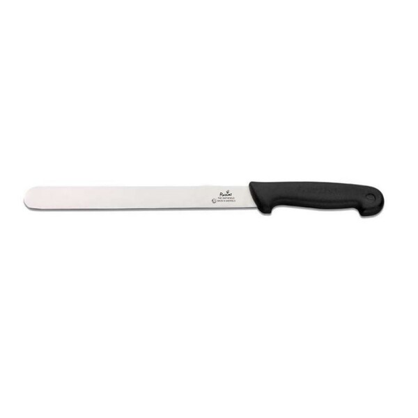 Smithfield 30cm Scalloped Slicer Black Samprene Handle